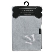 Wholesale - 44"x27" TAHARI GRAY EMBROIDERED PET DRYING TOWEL C/P 24, UPC: 840038224470